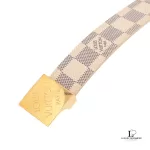 Louis Vuitton Saint Tulle Carré Damier Azur belt, model M9678, size 80, view 3
