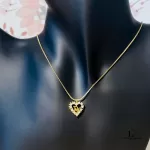 Christian Dior CD heart pendant gold-tone necklace, view 9