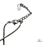 Christian Dior Dior nameplate silver-tone necklace, view 3