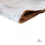 Louis Vuitton Fondation Museum Paris exclusive limited white and brown canvas tote bag, view 7
