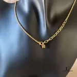 Nina Ricci NR teardrop gold-tone Swarovski necklace, view 9