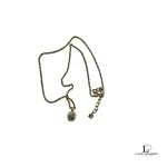 Nina Ricci NR round gold-tone Swarovski necklace, view 4
