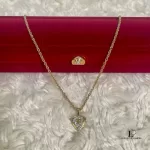 Mario Valentino gold-tone heart Swarovski necklace, view 12