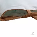 Louis Vuitton Fondation Museum Paris exclusive limited white and brown canvas tote bag, view 9