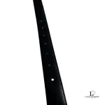 Givenchy men's black leather belt with gold-tone buckle, size 115, view 5