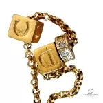 Christian Dior CD cube pendant gold-tone necklace, view 8