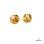 Christian Dior chunky patterned gold-tone clip-on earrings, view 7