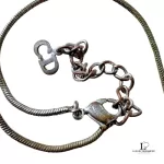 Christian Dior Dior nameplate silver-tone necklace, view 4