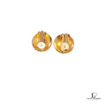 Christian Dior chunky patterned gold-tone clip-on earrings, view 8