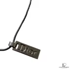 Christian Dior Dior nameplate silver-tone necklace, view 5