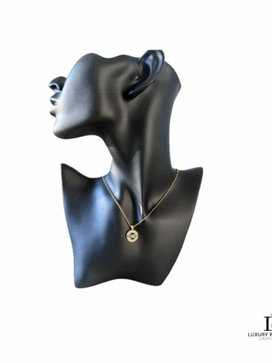 NINA RICCI 'NR' Round Swarovski Necklace