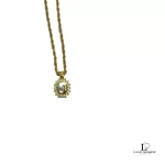 Nina Ricci NR round gold-tone Swarovski necklace, view 6
