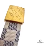 Louis Vuitton Saint Tulle Carré Damier Azur belt, model M9678, size 80, view 7