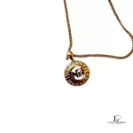 Nina Ricci NR round gold-tone Swarovski necklace, view 2