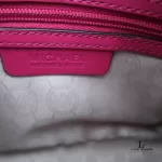 Michael Kors Hamilton Traveller fuchsia pink leather crossbody bag, view 24