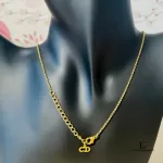 Christian Dior CD cube pendant gold-tone necklace, view 11