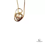 Christian Dior CD heart pendant gold-tone necklace, view 6