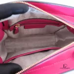 Michael Kors Hamilton Traveller fuchsia pink leather crossbody bag, view 23