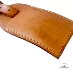 Louis Vuitton Vachetta leather luggage tag with gold-tone hardware, view 3