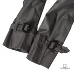 Burberry London grey cotton double-breasted trench coat, size 36, view 4