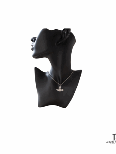 Vivienne Westwood Half Orb SIlver Necklace