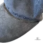 Gucci Guccissima Sherryline black GG baseball cap, size XL, made in Italy, view 14