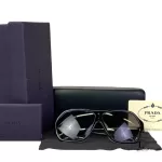 Prada SPR19A dark aviator sunglasses, view 14