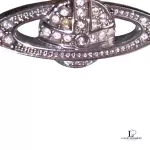 Vivienne Westwood 2D half orb silver necklace, view 13