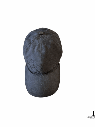 GUCCI Guccissima Sherryline Black GG Baseball Cap