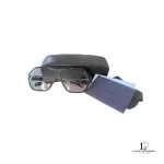 Pre-loved Prada SPR19A dark aviator sunglasses, front view – secondhand designer, NZ