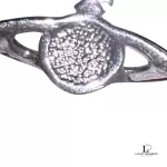 Vivienne Westwood 2D half orb silver necklace, view 14