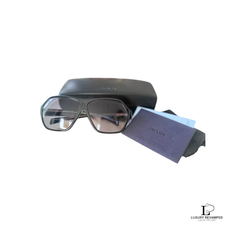 PRADA Dark Aviators SPR191 CR Lenses Carbone Sunglasses