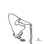 Vivienne Westwood 2D half orb silver necklace, view 5