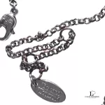 Vivienne Westwood 2D half orb silver necklace, view 7