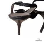 Dolce & Gabbana black leather pointed-toe slingback heels, size 37.5, view 15