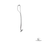 Vivienne Westwood 2D half orb silver necklace, view 2