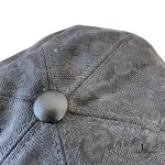 Gucci Guccissima Sherryline black GG baseball cap, size XL, made in Italy, view 6