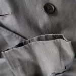 Burberry London grey cotton double-breasted trench coat, size 36, view 19