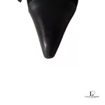 Dolce & Gabbana black leather pointed-toe slingback heels, size 37.5, view 19