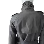 Burberry London grey cotton double-breasted trench coat, size 36, view 22