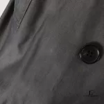 Burberry London grey cotton double-breasted trench coat, size 36, view 21
