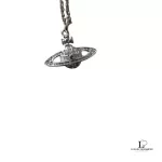 Vivienne Westwood 2D half orb silver necklace, view 8
