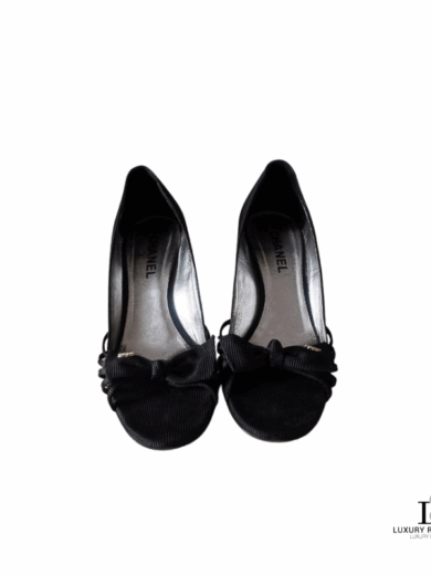 CHANEL CC Open-toe Strappy Heels
