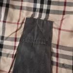 Burberry London grey cotton double-breasted trench coat, size 36, view 11