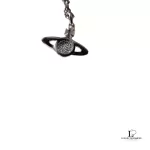 Vivienne Westwood 2D half orb silver necklace, view 9