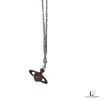 Vivienne Westwood 2D half orb silver necklace, view 10