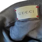 Gucci Guccissima Sherryline black GG baseball cap, size XL, made in Italy, view 11