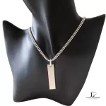 Gucci logo plate double ball chain 925 sterling silver necklace, view 11