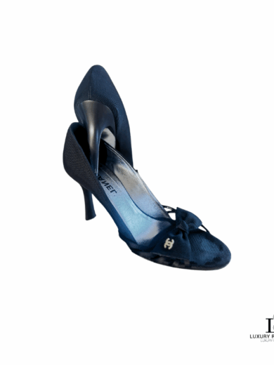 CHANEL CC Open-toe Strappy Heels