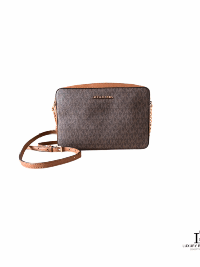 MICHAEL KORS Mongoram Jet Set Leather Crossbody Bag